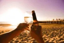 Fraser Sunset bar on the beach