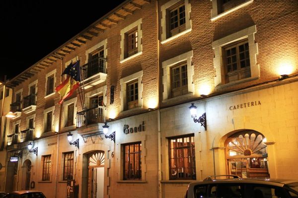 Gaudi hotel exterior night