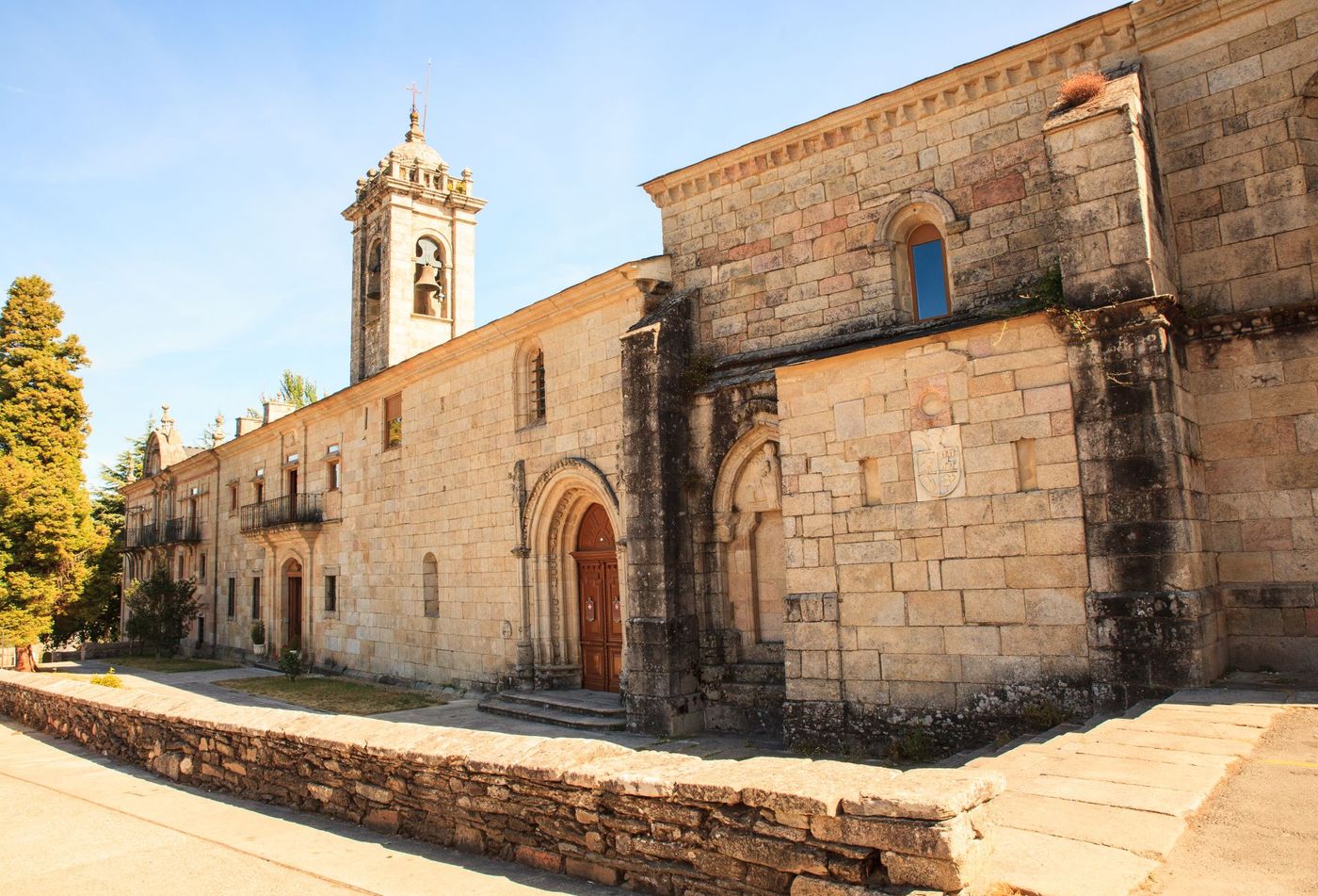 Historic-convento-de-la-Magdalena-in-Sarria-Spain.