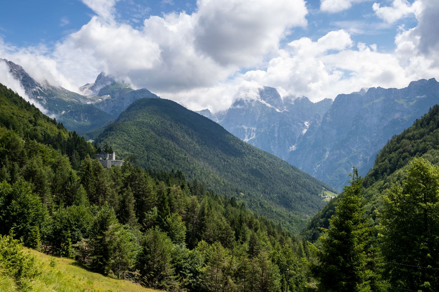 Log Pod Mangartom The Road to Predil Pass - supplied by Juliana Travels