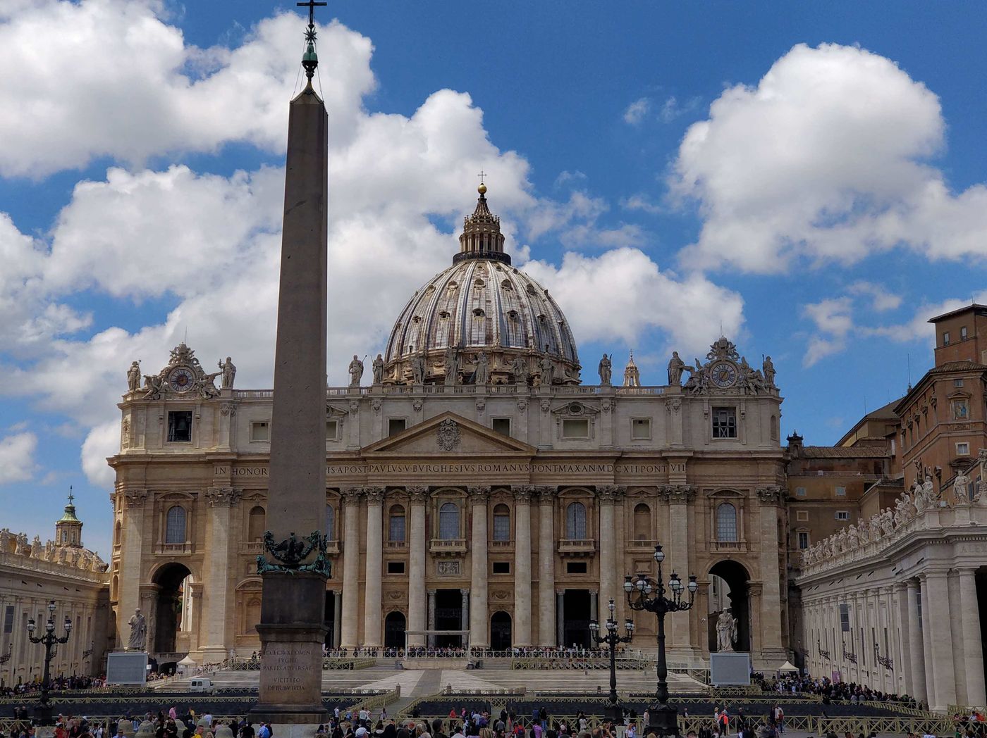S.Pietro Rome view Via Francigena