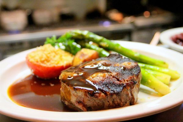 Hearty BBQ dinner