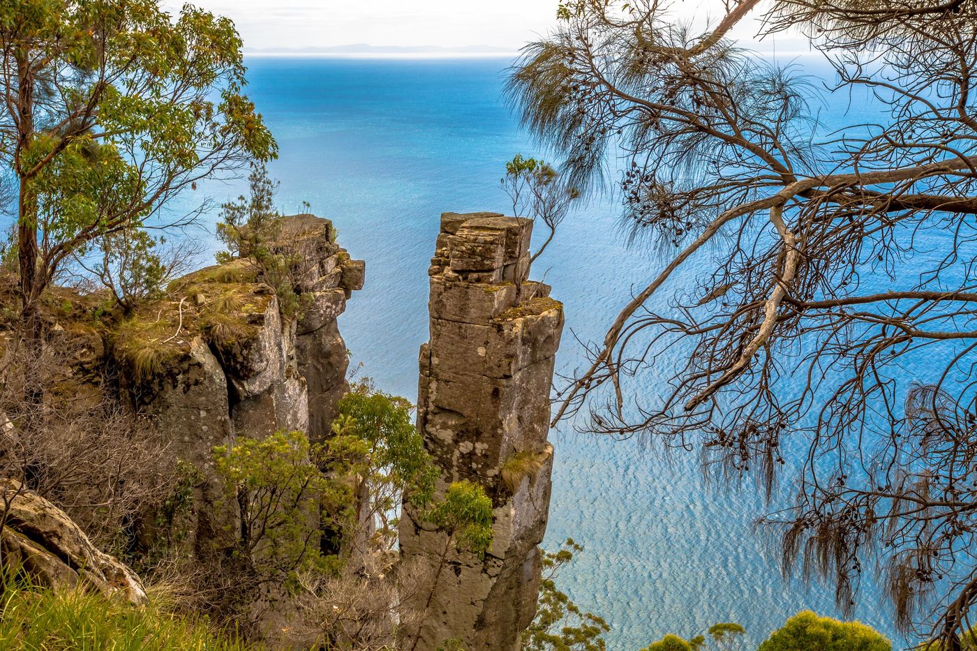 Cliffs,In,South,Bruny,National,Park:,The,Monument,,Tasmania,Australia.