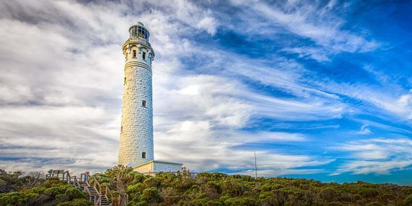 Lighthouse on the cape to cape